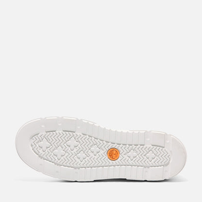 Timberland Women'S Laurel Court High Top Lace-Up Sneaker White Full-Grain