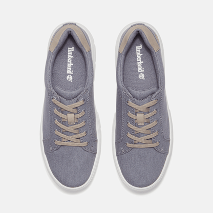 Timberland Laurel Court Low Lace-Up Sneaker Purple Canvas Women'S