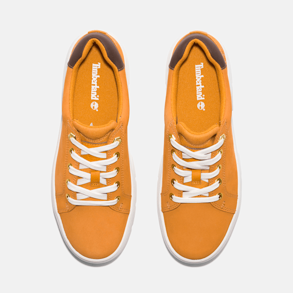 Timberland Laurel Court Low Lace-Up Sneaker Wheat Nubuck Women'S
