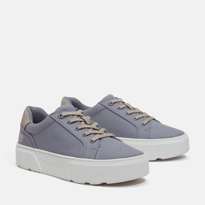 Timberland Laurel Court Low Lace-Up Sneaker Purple Canvas Women'S