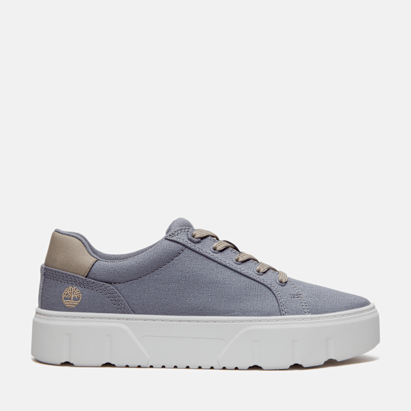 Timberland Laurel Court Low Lace-Up Sneaker Purple Canvas Women'S