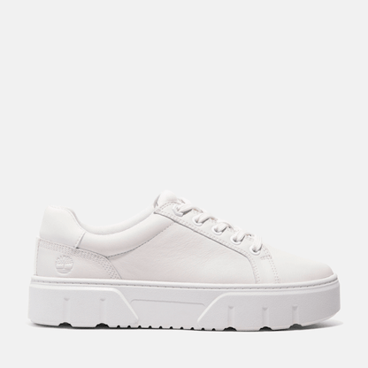 Timberland Laurel Court Low Lace-Up Sneaker White Full-Grain Women'S