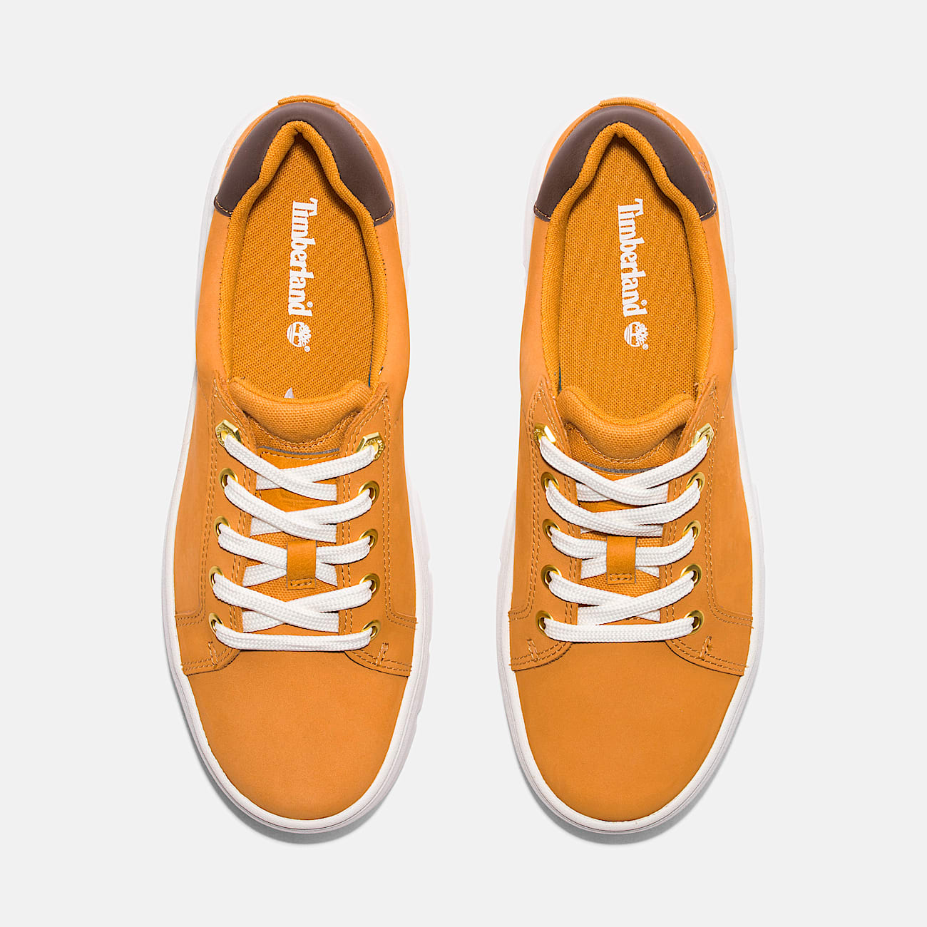 Timberland Women'S Laurel Court Low Lace-Up Sneaker Wheat Nubuck