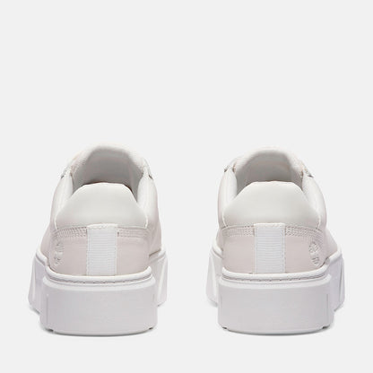 Timberland Women'S Laurel Court Low Lace-Up Sneaker White Full-Grain