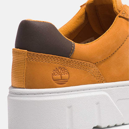 Timberland Women'S Laurel Court Low Lace-Up Sneaker Wheat Nubuck