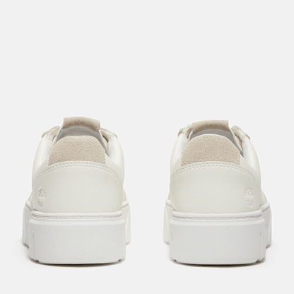 Timberland Laurel Court Suede Accent Lace-Up Sneaker Natural Leather Women'S