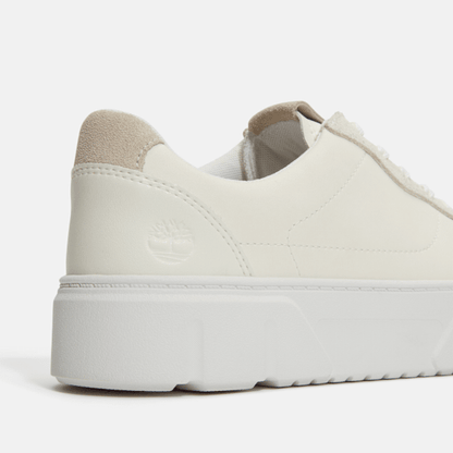 Timberland Laurel Court Suede Accent Lace-Up Sneaker Natural Leather Women'S