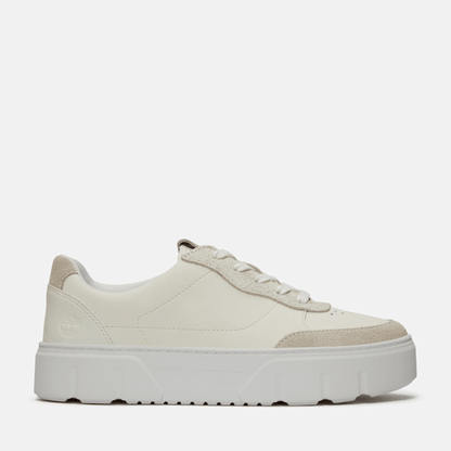 Timberland Laurel Court Suede Accent Lace-Up Sneaker Natural Leather Women'S