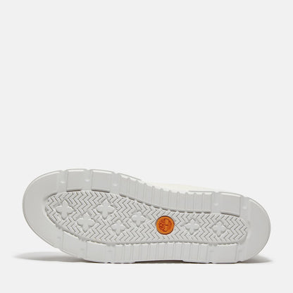 Timberland Women'S Laurel Court Suede Accent Lace-Up Sneaker Natural Leather