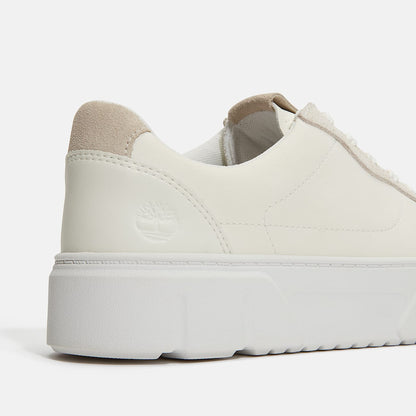 Timberland Women'S Laurel Court Suede Accent Lace-Up Sneaker Natural Leather