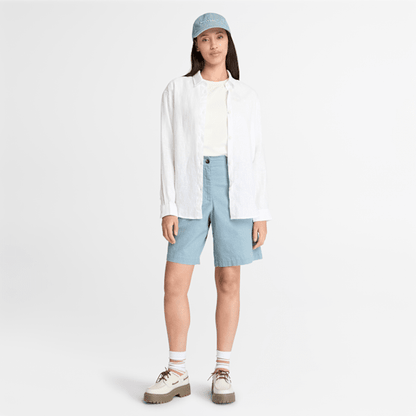 Timberland Linen Shirt White Women'S