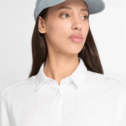 Timberland Linen Shirt White Women'S