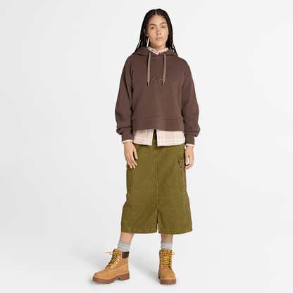 Timberland Lush Comfort Hoodie Chocolate Brown Women'S