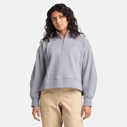 Timberland Lush Quarter-Zip Sweatshirt Quicksilver Women'S