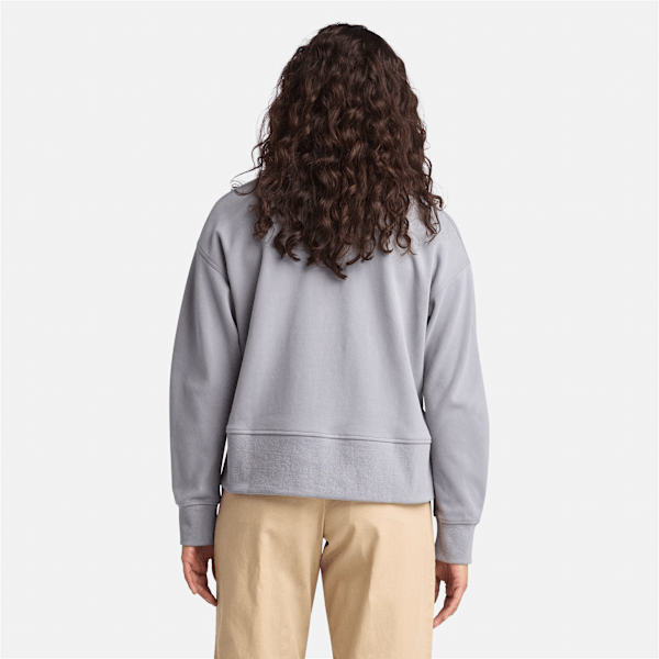 Timberland Lush Quarter-Zip Sweatshirt Quicksilver Women'S