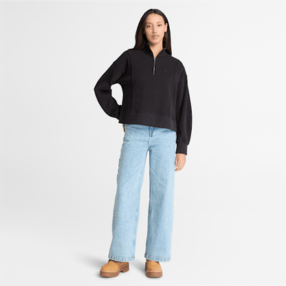 Timberland Lush Quarter-Zip Sweatshirt Black Women'S