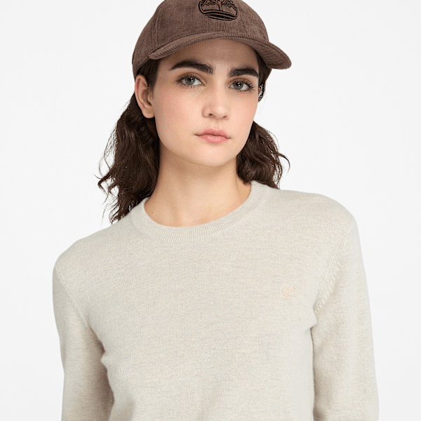 Timberland Merino Crewneck Sweater Light Beige Women'S