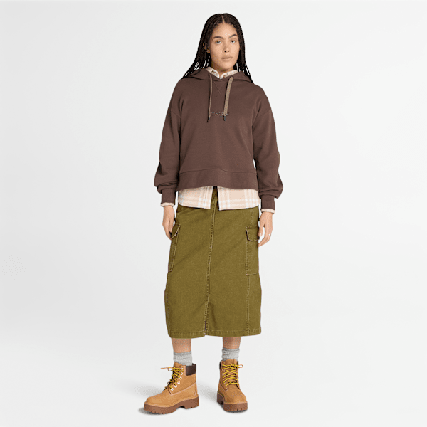 Timberland Midweight Flannel Pocket Shirt Beige Women'S