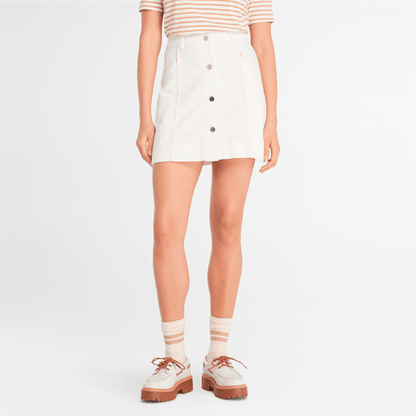 Timberland Mini Skirt Vintage White Women'S