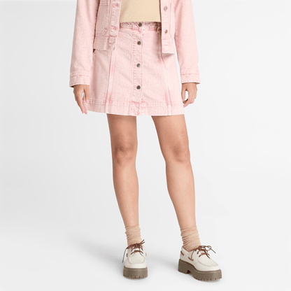 Timberland Mini Skirt Peach Pink Wash Women'S