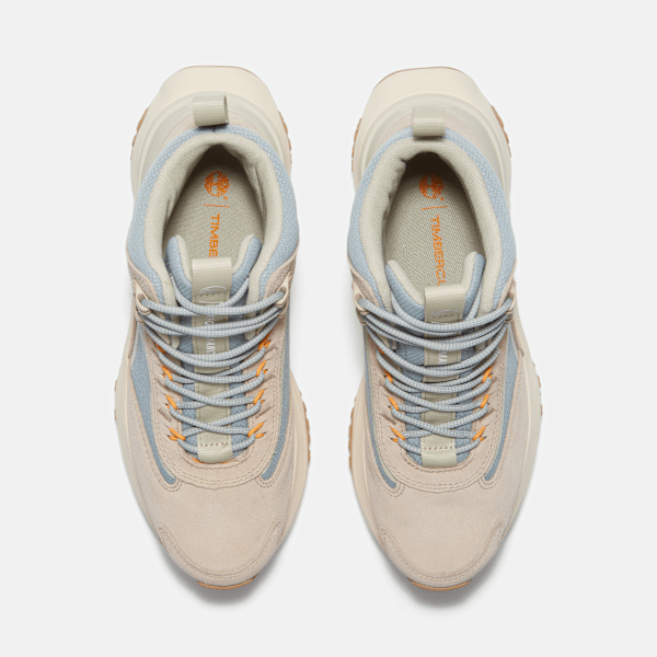 Timberland Motion Access Mid Waterproof Sneaker Light Beige Suede Women'S