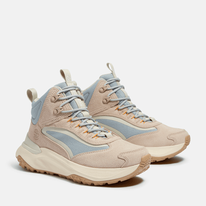 Timberland Motion Access Mid Waterproof Sneaker Light Beige Suede Women'S