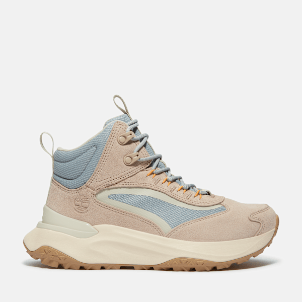 Timberland Motion Access Mid Waterproof Sneaker Light Beige Suede Women'S