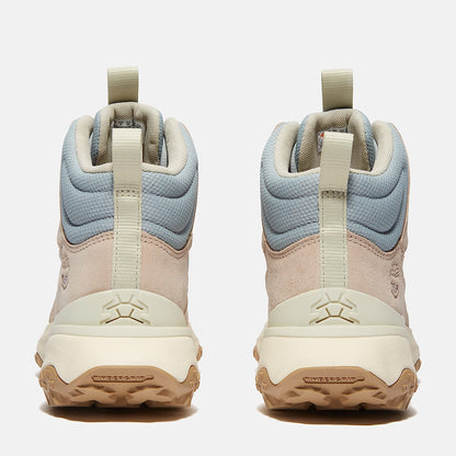 Timberland Women'S Motion Access Mid Waterproof Sneaker Light Beige Suede