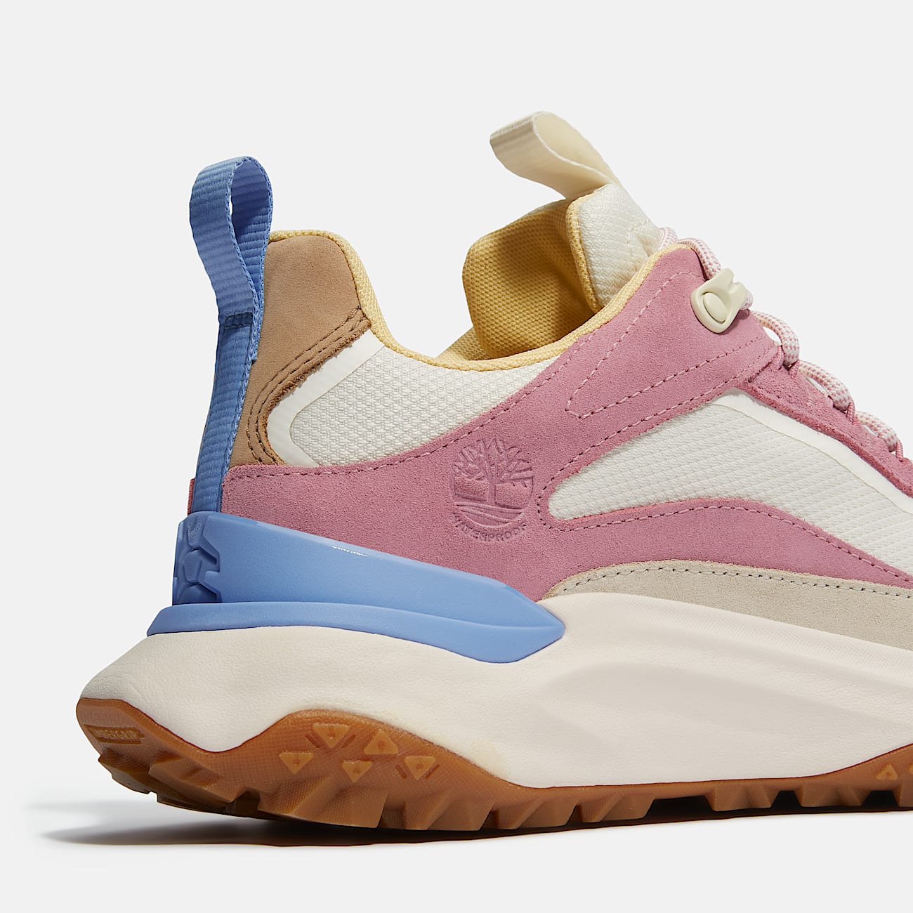 Timberland Women'S Motion Access Waterproof Sneaker White Mesh/Pink