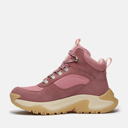 Timberland Mt Maddsen Peak Waterproof Hiking Boot Medium Pink Suede Women'S