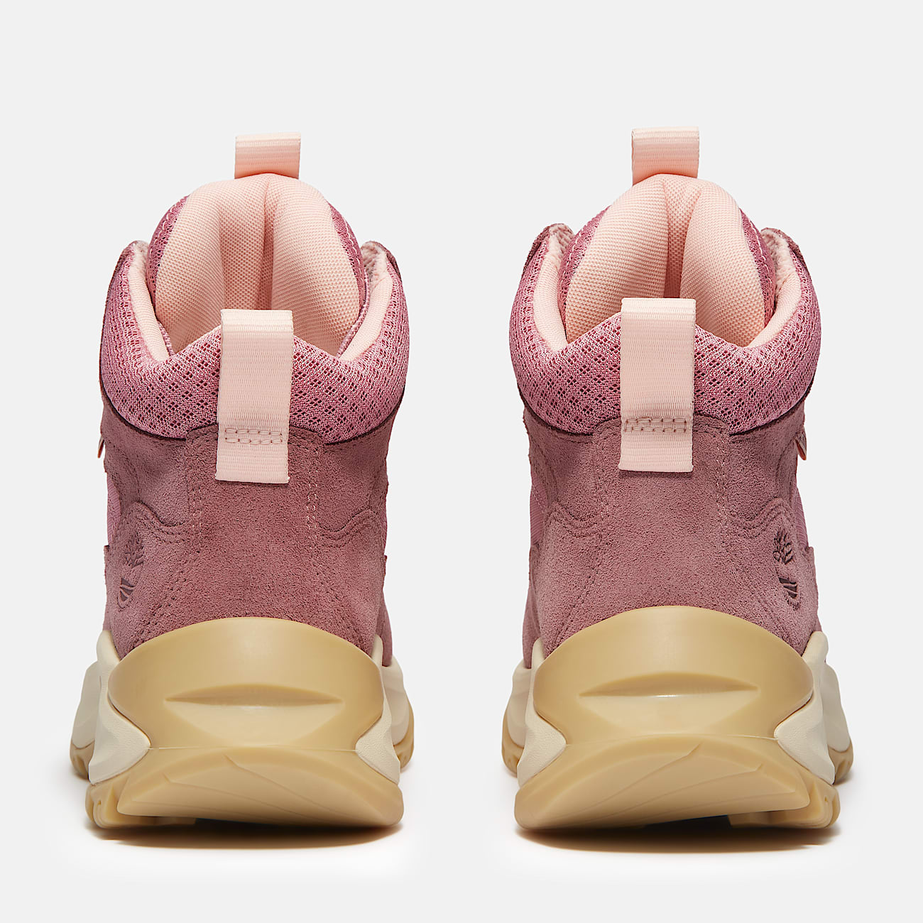 Timberland Women'S Mt. Maddsen Peak Waterproof Hiking Boot Medium Pink Suede