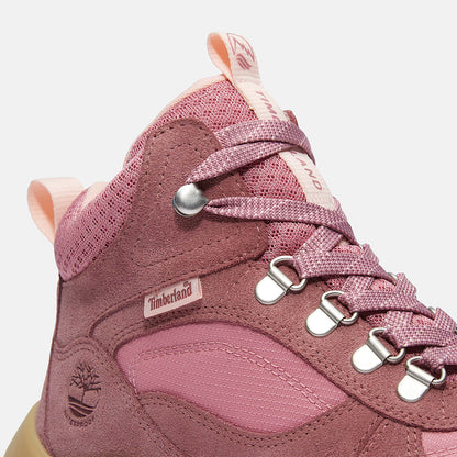 Timberland Women'S Mt. Maddsen Peak Waterproof Hiking Boot Medium Pink Suede