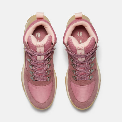 Timberland Women'S Mt. Maddsen Peak Waterproof Hiking Boot Medium Pink Suede