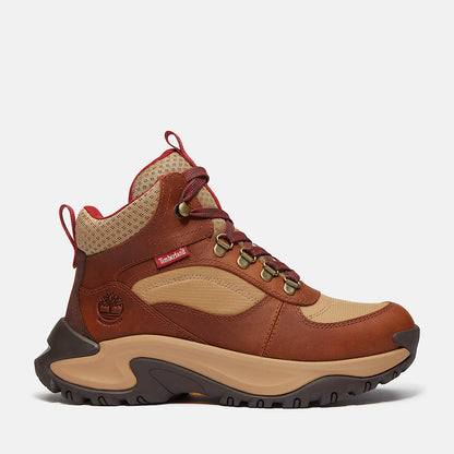 Timberland Women'S Mt. Maddsen Peak Waterproof Hiking Boot Rust Full-Grain