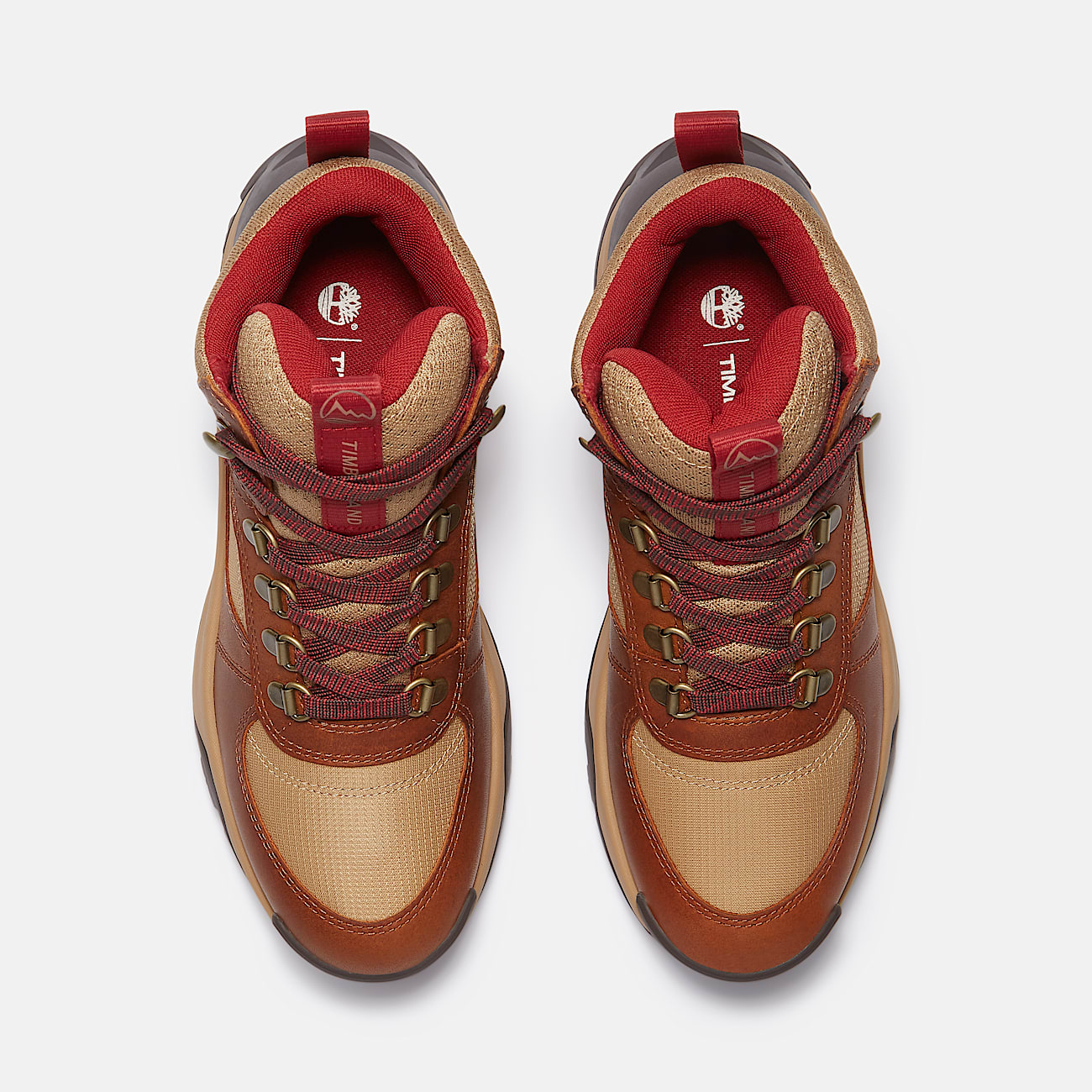 Timberland Women'S Mt. Maddsen Peak Waterproof Hiking Boot Rust Full-Grain