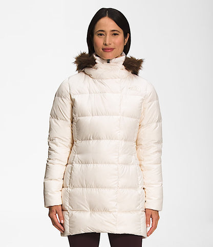 The North Face Women New Dealio Down Parka Gardenia White/Gardenia White Vanadis Grey
