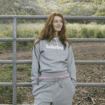 Timberland Northwood Brushed Back Hoodie Grey Heather Women'S