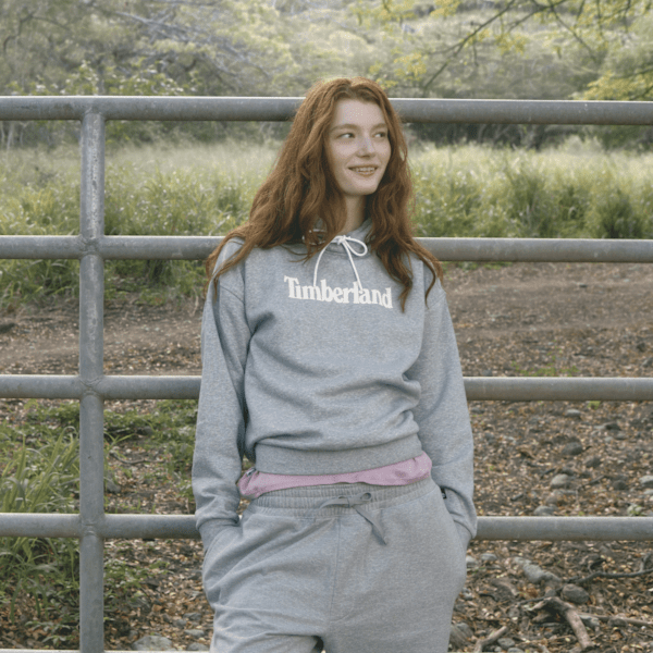 Timberland Northwood Brushed Back Hoodie Grey Heather Women'S