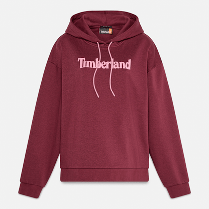 Timberland Northwood Brushed Back Hoodie Burgundy Women'S