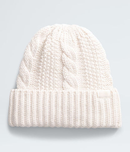 The North Face Women Oh Mega Beanie TNF Black/TNF Black TNF Medium Grey Heather White Dune