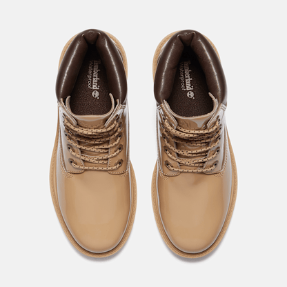Timberland Patent Leather Premium 6-Inch Waterproof Boot Wheat Patent Leather Women'S