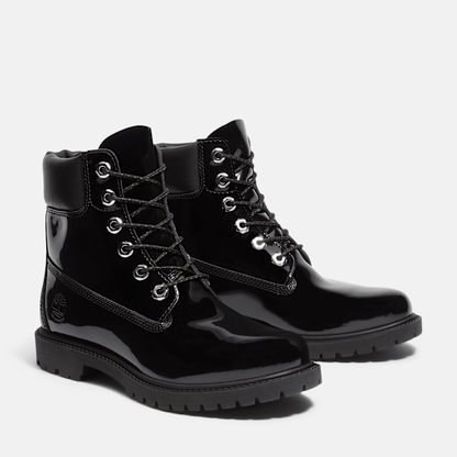 Timberland Patent Leather Premium 6-Inch Waterproof Boot Black Patent Leather Women'S