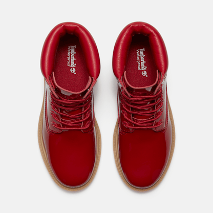 Timberland Patent Leather Premium 6-Inch Waterproof Boot Red Patent Leather Women'S