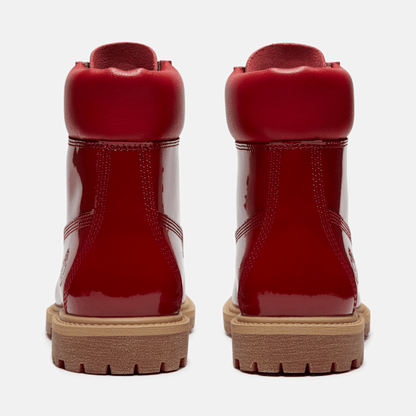 Timberland Patent Leather Premium 6-Inch Waterproof Boot Red Patent Leather Women'S