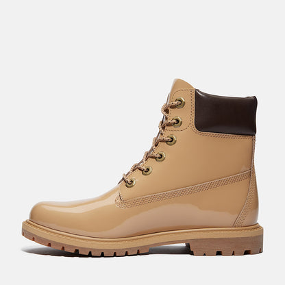 Timberland Women'S Patent Leather Premium 6-Inch Waterproof Boot Wheat Patent Leather