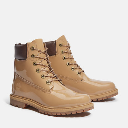 Timberland Women'S Patent Leather Premium 6-Inch Waterproof Boot Wheat Patent Leather