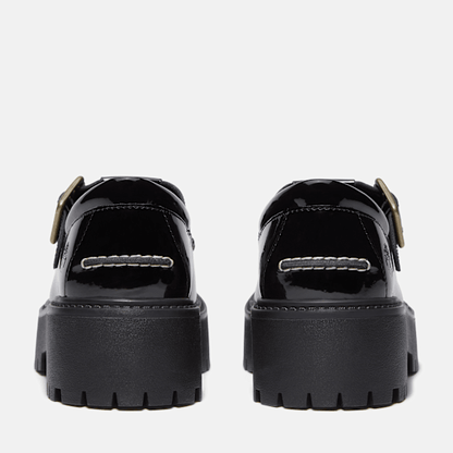 Timberland Patent Leather Stone Street Platform Buckle Shoe Black Patent Leather Women'S