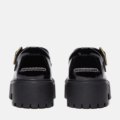 Timberland Women'S Patent Leather Stone Street Platform Buckle Shoe Black Patent Leather