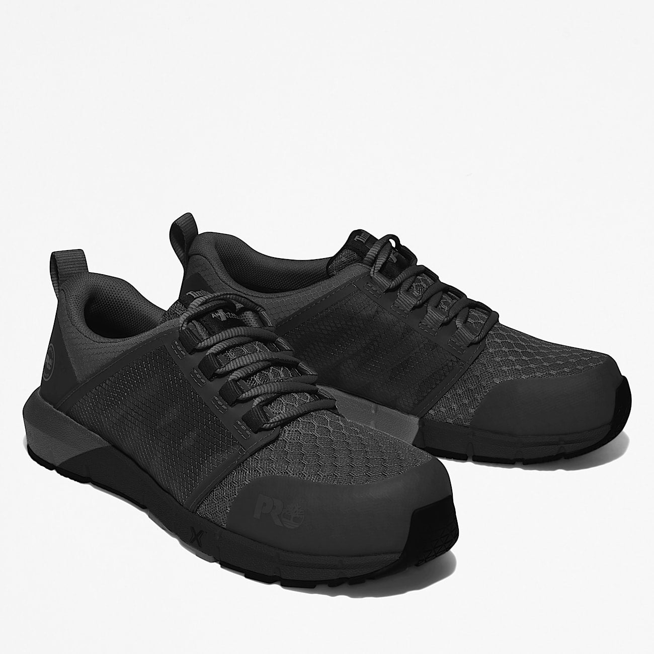 Timberland Women'S Radius Composite Toe Work Sneaker Black/Grey