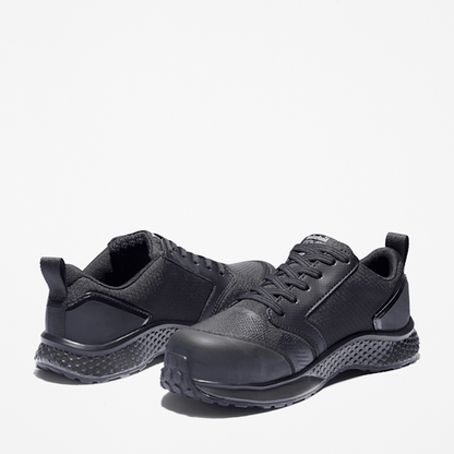 Timberland Reaxion Composite Toe Work Sneaker Black/Grey Women'S